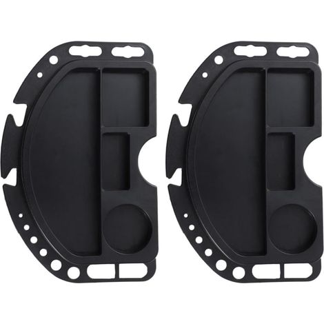Plateau Grosse Capacité Réparation de Multi-grilles Outils ou pour PC Noir 2 Pièces Design Vélo Garage Abri (1/5)