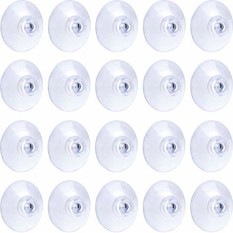 Ecleanfy - Ventouses - AIMOONSA - 3 cm (20 pcs) - Transparent - PVC souple - Charge 1,4 kg (1/5)
