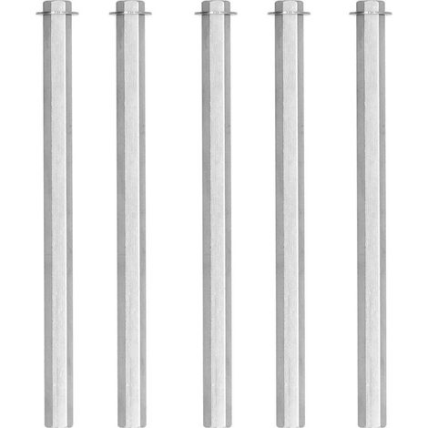 5 pièces écrou à tige longue couplage hexagonal femelle fileté barre droite en acier inoxydable pour Gobilda Dia 8mm4106-4008-0720 (1/5)