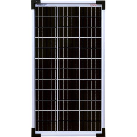 monokristallines 30-W-Solarpanel, gehärtetes Glas, Aluminiumrahmen, für Wohnmobile, Boote (1/5)