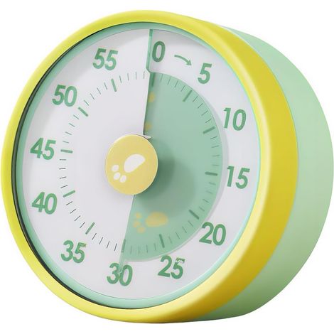 Visueller Timer Kindertimer – Visueller Timer Kindertimer mit magnetischem & klappbarem Ständer, 60 Minuten Kinderstoppuhr für Küche, Schule, Büro