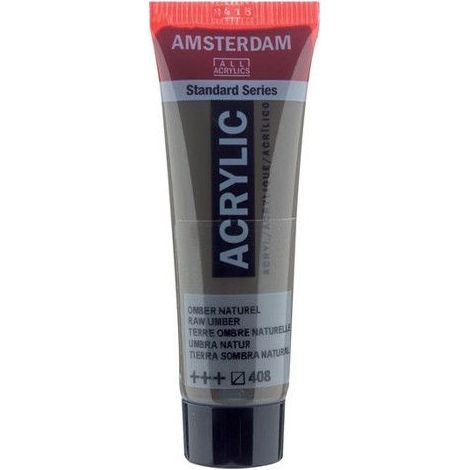 Peinture acrylique - Amsterdam - Acrilico Standard - Terre d'ombre naturelle - 20 ml - Mixte (1/2)