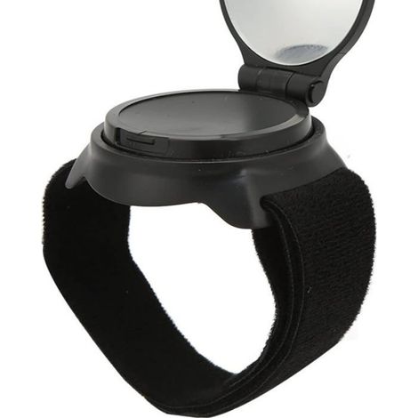 Rétroviseur Vélo - Miroir Convexe 5 cm - Pour Poignet - Réglable avec Dragonne en Nylon - 1 Pièce (1/5)