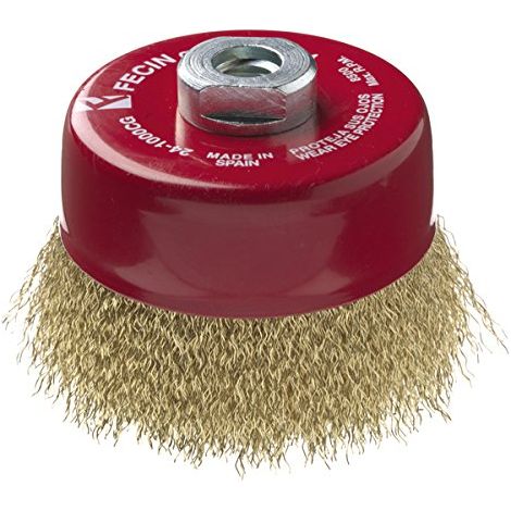 SPAZZOLA A TAZZA OTTONE M14 - 60 MM