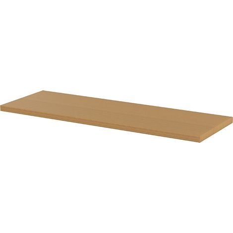 Piano di lavoro in legno SOGI ARR-TOP-L-C per arredo officina - per sistema modulare ARR-OFF - 1360x465x35 mm
