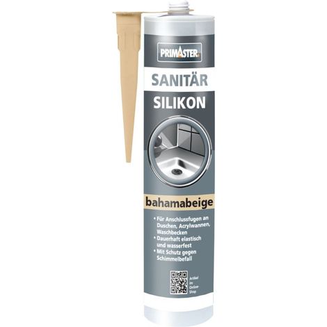 Primaster Sanitär Silikon bahamabeige 310 ml Sanitär Silikon