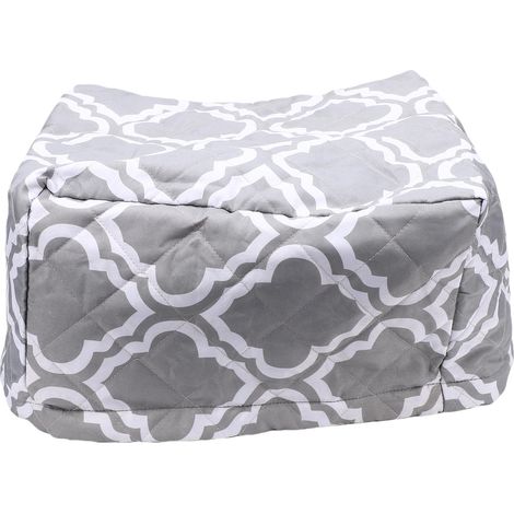 Housse Anti-Poussière pour Projecteur Plafonnier - 35x34x21cm Gris Quiltée Imperméable Anti-Statique Avec Cordelière (1/5)