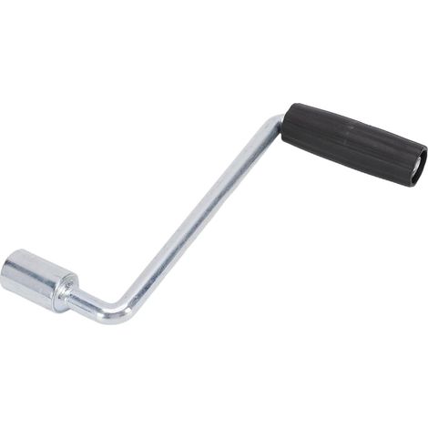 Replacement handle for trailer jack, galvanized carbon steel crank with comfortable plastic handle for motorhome trailer manual jack (1/5)