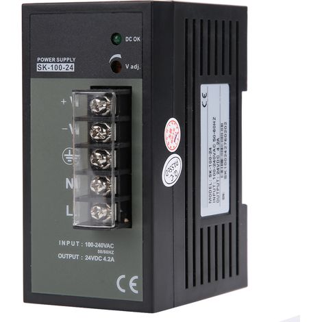 Haofy Alimentation à Interrupteur Réglable de qualité Industrielle Din, Sortie 100 W pour L'automatisation Industrielle, 1 unité pour Les Matériaux de Construction, Le Plastique, la Métallurgie (1/5)