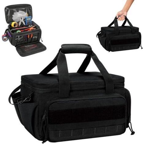 Petit Sac à Outils pour Homme,Organiseur de Rangement d'outils,Trousse de Transport pour Outils,Multifonctionnel Sac À Tactique,Sacoche Outils,Sac de Travail pour Réparateur,Électricien,Charpen (1/4)