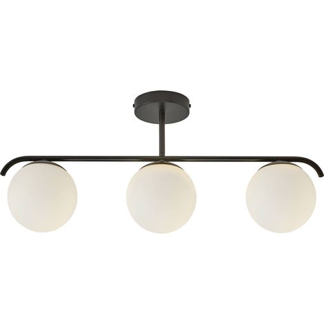[GEBRAUCHT] B-Ware Nordlux Deckenlampe Grant Deckenlampe Lampe Leuchte Licht Schwarz Opalglas Deko