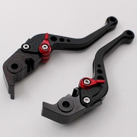 Poignée de frein, d'embrayage et de klaxon modifiée, levier CNC (poignée courte noire), compatible avec les motos Ducati MONSTER 1200. (1/4)