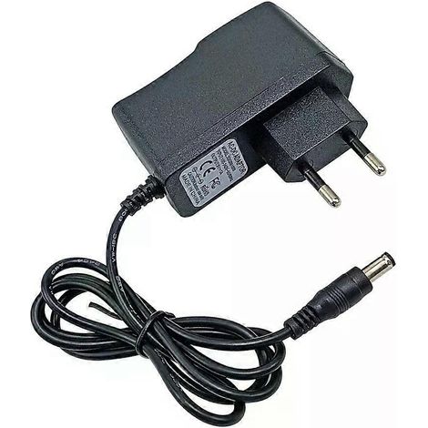 9V 1A Netzteil (DC) für Gitarrenpedale, schwarz, EU-Stecker (1/4)