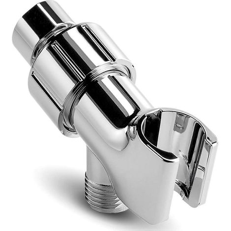 Soporte cromado para brazo de ducha, soporte universal para cabezal de ducha, repuestos, soporte ajustable para cabezal de ducha de mano (1/5)