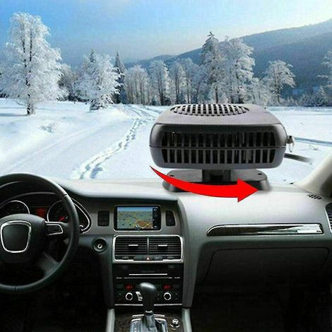 Chauffage de voiture portable 12 V 200 W avec radiateur et fonction dégivrage. Ventilateur de dégivrage pour pare-brise. Faible niveau sonore. (1/4)