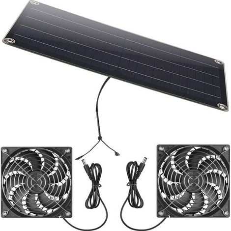 Ventilador solar de ventana de 12 V y 10 W, eficiente, de fácil instalación y con potente ventilación para cobertizos.