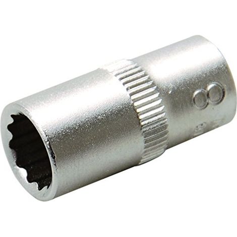 Llave de vaso 12 caras  entrada 6,3 mm (1/4")  8 mm
