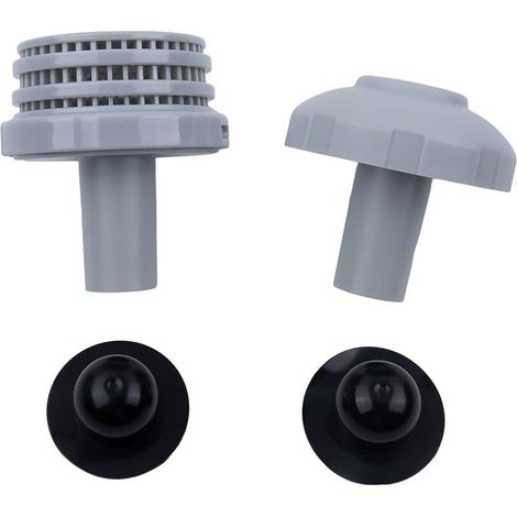 Kit de raccordement pour piscine Intex avec tuyau de 32 mm de diamètre, raccord de filtre d'entrée de piscine de 3,2 cm, buse de jet d'entrée de piscine de 3,2 cm (noir) (1/5)