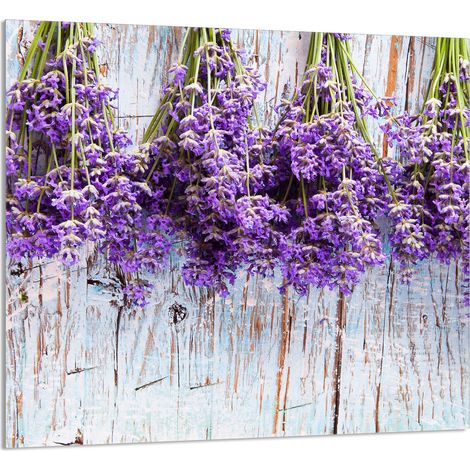 GLASPLATTE FÜR KÜCHE 65x60 Lavendel (1/5)