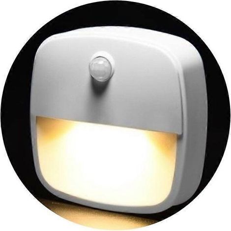 Veilleuse LED à lumière blanche chaude, lampe de nuit automatique à 5 niveaux de luminosité avec capteur crépusculaire, prise secteur (1/5)