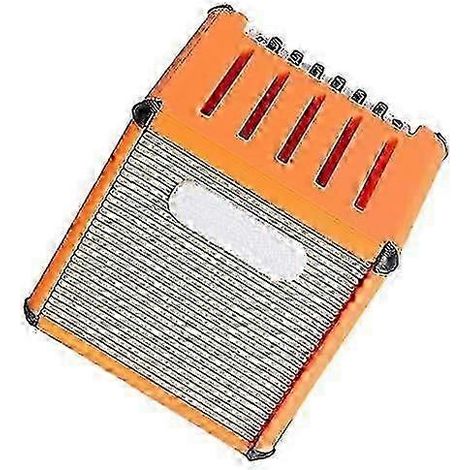 (orange) Porte-médiators unique en forme d'ampli guitare rétro - Organisateur et présentoir pour médiators - Cadeau idéal pour les passionnés de musique et les guitaristes (1/5)
