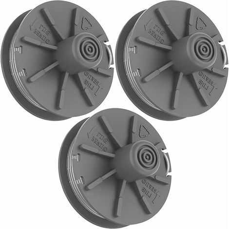 Bobine de fil de Coupe Gardena, 3 Pièces Bobine pour Coupe-Bordures Turbo Taille-bordures 5307-20 Cordon 6m Rechange de Coupe Gazon Bobine pour Gardena (1/4)