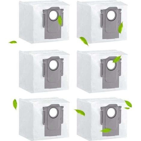 Set di 6 sacchetti per la polvere per aspirapolvere Roborock S8 S8+/S8 Pro Ultra/ S7 MAXV Ultra/ Q7 MAX/ Q7 MAX+/ S7 Pro Ultra/Q5+, accessori di ricambio per la stazione di aspirazione. (1/4)
