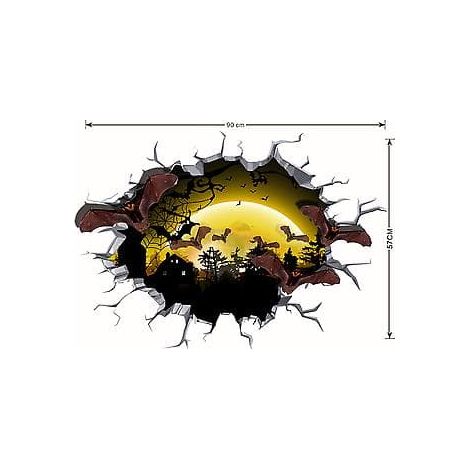 Stickers muraux 3D Smash Stickers muraux fissurés Stickers muraux pour chambre d’enfants garçons et filles Stickers muraux décoratifs en vinyle (1/5)