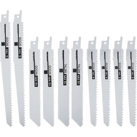 10 Stück Mehrzweck-Sägeblätter für Handsägen zum Schneiden von Holz und PVC-Rohren – geeignet für Elektrowerkzeuge