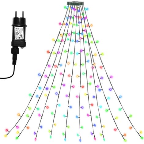 SWANEW 280 LED illuminazione albero di Natale. 2.8m x 8 (1.5-2.8m abete) decorazione per camera da letto. giardino RGB (1/5)