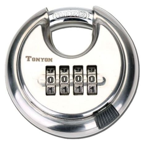 FENOPLASTICASerrure combinée de Protection résistante aux intempéries, cadenas de sécurité pour l'extérieur adapté aux casiers de hangar et aux gymnases, verrouillage par Code de sécurité utile (1/4)