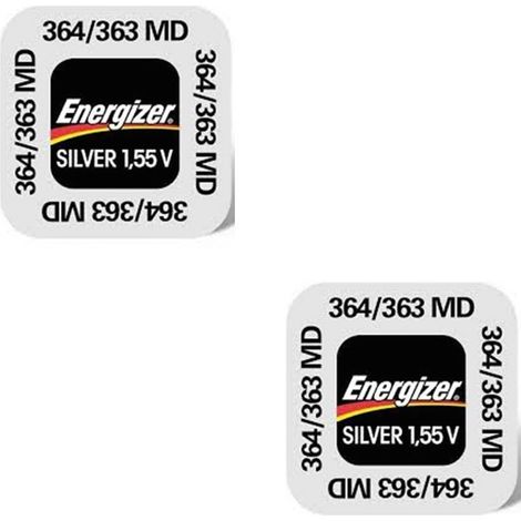 Energizer 364/363 Lot de deux piles 1.55V