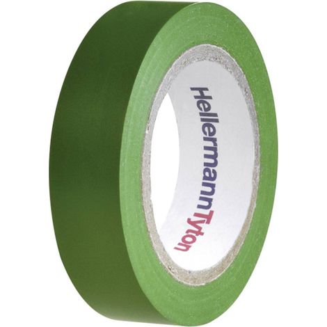 Hellermann tyton helatape flex 15 - nastro isolante in pvc multiuso colore verde 710-00103 (1/2)