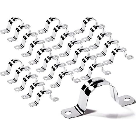 32MM Bride de Fixation 25 Pièces Collier Serrage Tuyau 304 Acier Inoxydable U Pour Tube 32 Mm - (1/5)