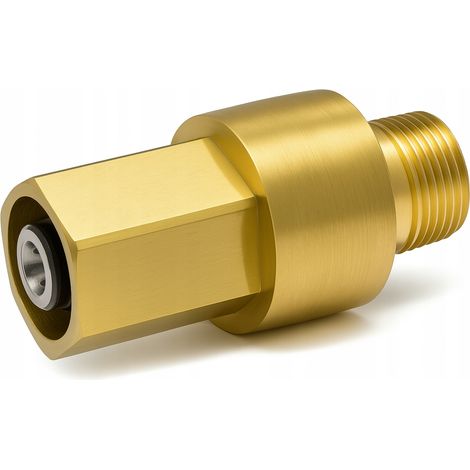 Adattatore EasyLock GW M22x1,5 GZ – Connettore in Ottone per Idropulitrici  Compatibile con Pistola EASYLOCK e Tubo M22x1,5 Pin 14mm