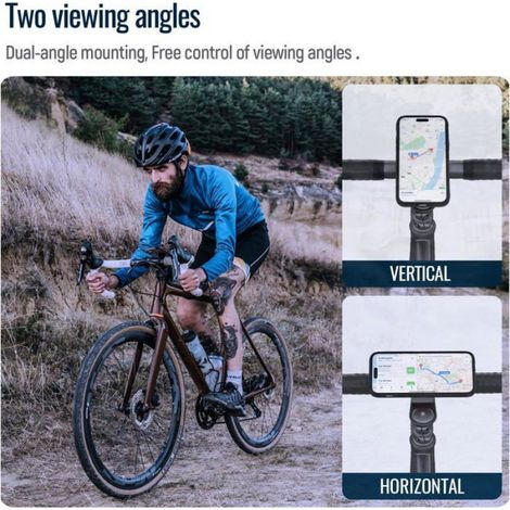 Support de téléphone pour vélo,Porte-téléphone universel en aluminium pour guidon et potence de vélo de montagne,Pince en alumini (1/5)