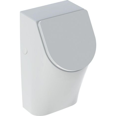 Geberit 300 urinoir 32,5x30cm avec arrivée arrière avec couvercle d'urinoir blanc
