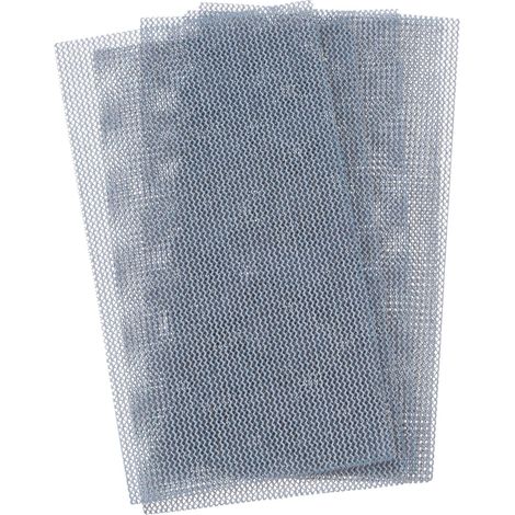 5Pcs Feuilles de Ponçage en Maille 320 Grains 2,8" x 5" Papier de Verre Humide/Sec Sans Poussière Crochet et Boucle Tampons Abrasifs pour Voiture Menuiserie Polissage (1/5)