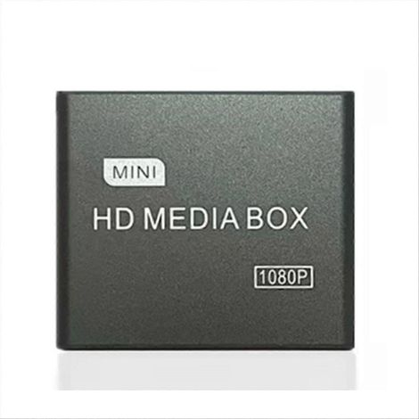 Lecteur multimédia Full HD 1080p avec lecteur vidéo multimédia et boîtier multimédia compatible AV, USB, SD/MMC, MKV 264 et prise européenne. (1/5)
