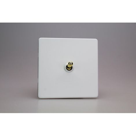 Varilight 1-Gang 10A Toggle Switch - Customizable Metal Faceplate (1/2)