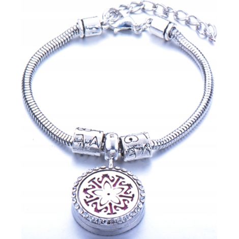 Aromatherapie-Armband, Stahl, Blume B19 (1/2)