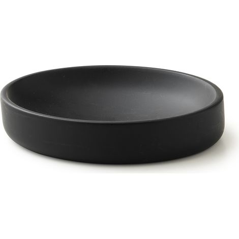Portasapone d’appoggio in resina BR11 Gedy serie BRENDA Nero (1/2)