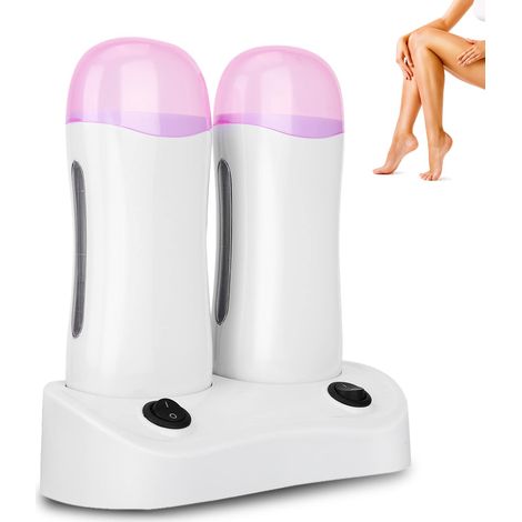 Machine d'épilation de Corps，Réchauffeur de Rouleau Dépilatoire de Cire de Double，Cire Epilation Simple Rapide Epilation，Jambe, Aisselle, Bras，etc (1/5)