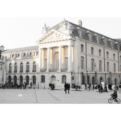 Tableau sur toile place de la libération Dijon 45x65 cm - Impression sur Toile Murale Décorative - Image imprimée en HD sur Toile - Toile sur Châssis en Bois FSC - Fabriqué en France (1/5)