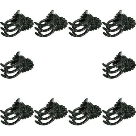 Clips pour orchidées, tuteurs en plastique pour tiges et lianes, clips de palissage pour fleurs de jardin, clips de jardin réutilisables, lot de 10 (1/5)
