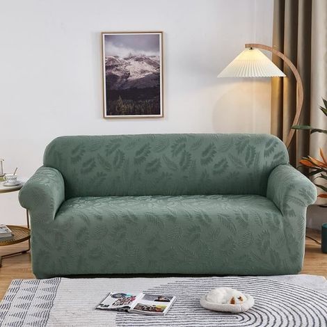 Sofabezug – Jacquard – 2-Sitzer – Lila – Elastisch – Modern (1/4)