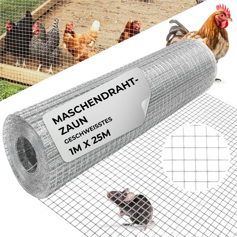 Geflecht GARDEN ZN, 1000/10x10/0,8 mm, viereckig, Garten, Tierhaltung, Packung 25 m (1/5)