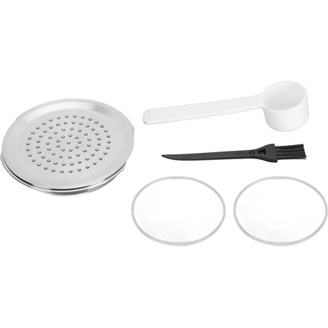Dosette de café réutilisable en acier inoxydable 304, filtre rechargeable avec brosse et cuillère pour machines Senseo (1/5)