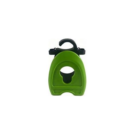 Tragbare Gartenschlauchtrommel (grün und schwarz) – Kapazität: 10 m 3/8"-Schlauch – Wandhalterung inklusive (1/5)