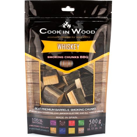 Cook In Wood - Chunks de Ahumado de Barrica de Roble de Whisky - 0,5 kg (1/2)